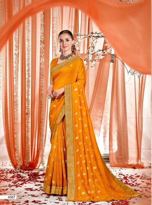 Kalista Abhinandan New Exclusive Wear Vichitra Silk Designer Saree Collection